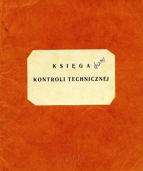 KKE 5747-1.jpg - Dok. Księga kontroli technicznej domu Heleny Awgul w Wilnie przy ulicy Swistopol 20a, Wilno, 18 VII 1934 r.